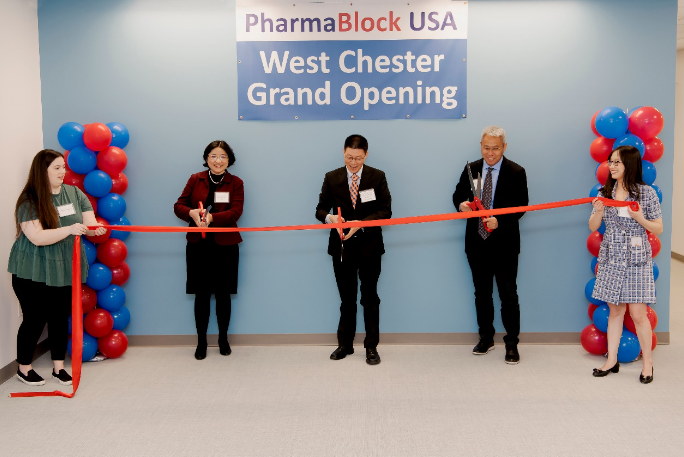 Ribbon cutting at new PharmaBlock R&D facility